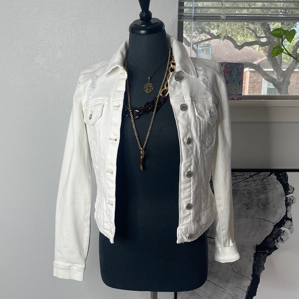 William Rast White Jean Jacket